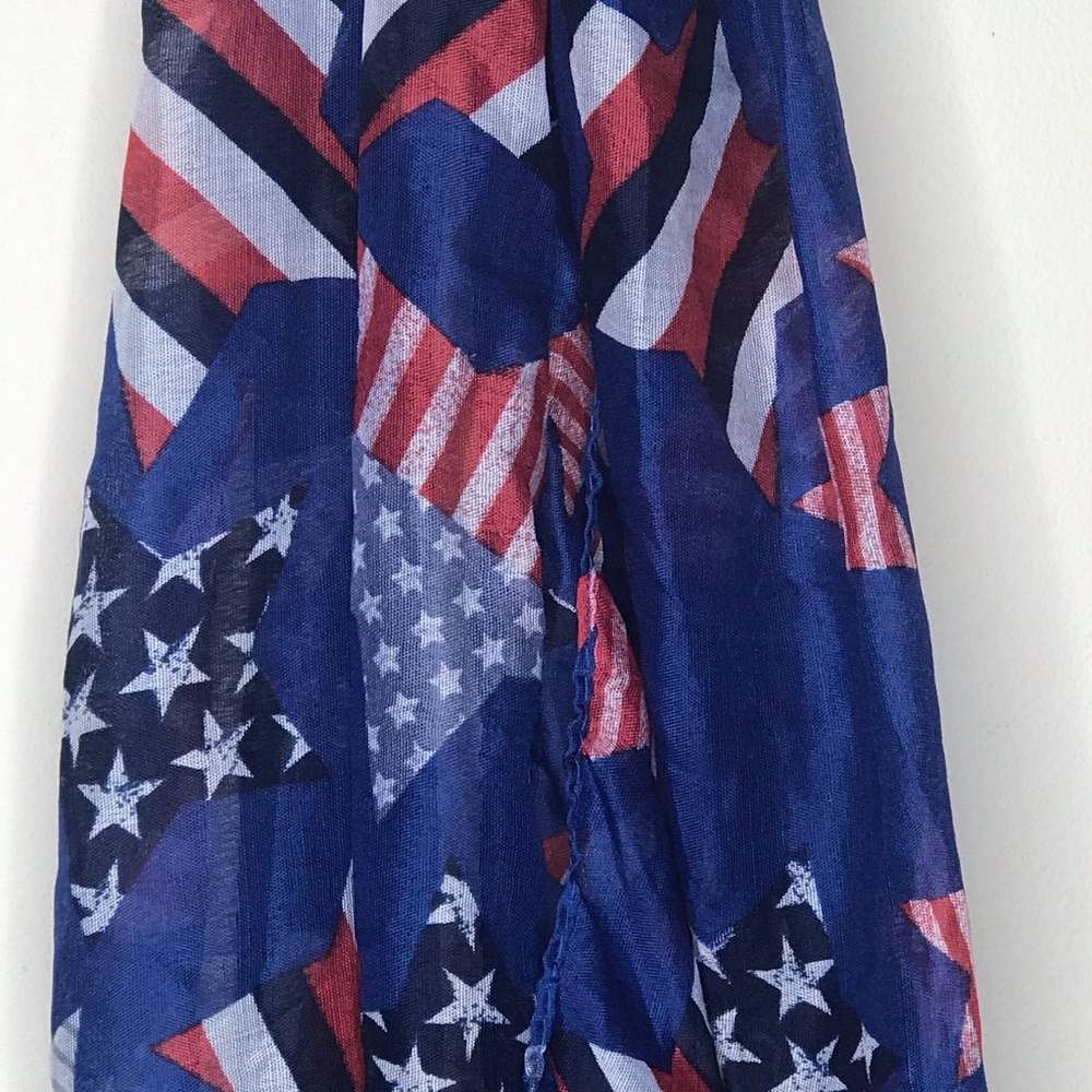 Patriotic Scarf 4th of July lightweight